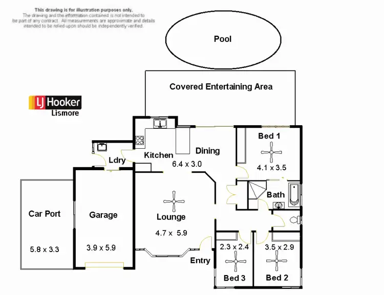 Floorplan of Homely house listing, 7 Emma Way, Goonellabah NSW 2480