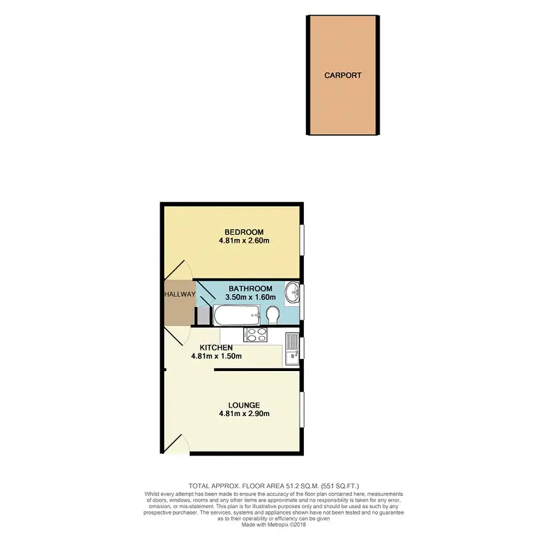Floorplan of Homely unit listing, 3/50 Belmore Street, Adamstown NSW 2289