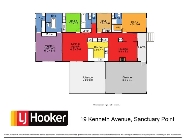 Floorplan of Homely house listing, 19 Kenneth Avenue, Sanctuary Point NSW 2540