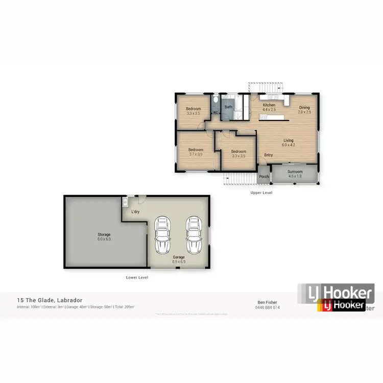 Floorplan of Homely house listing, 15 The Glade, Labrador QLD 4215