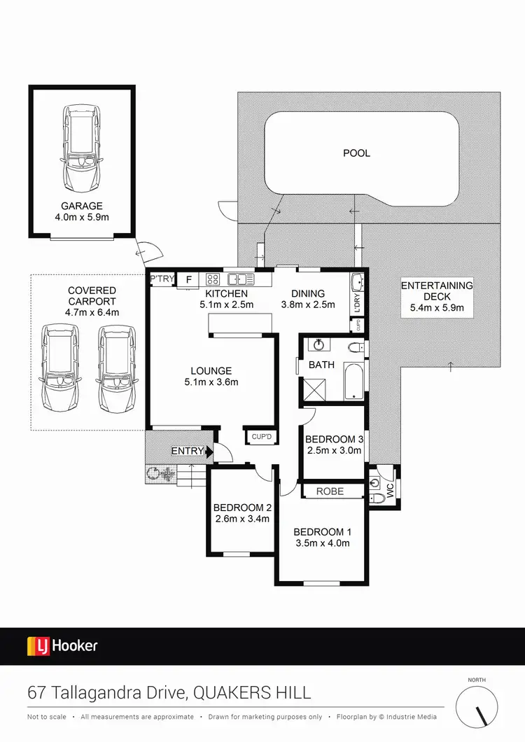 Floorplan of Homely house listing, 67 Tallagandra Drive, Quakers Hill NSW 2763