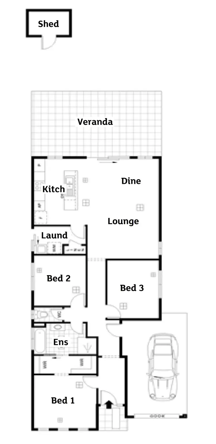 Floorplan of Homely villa listing, 5 Eden Lane, Andrews Farm SA 5114