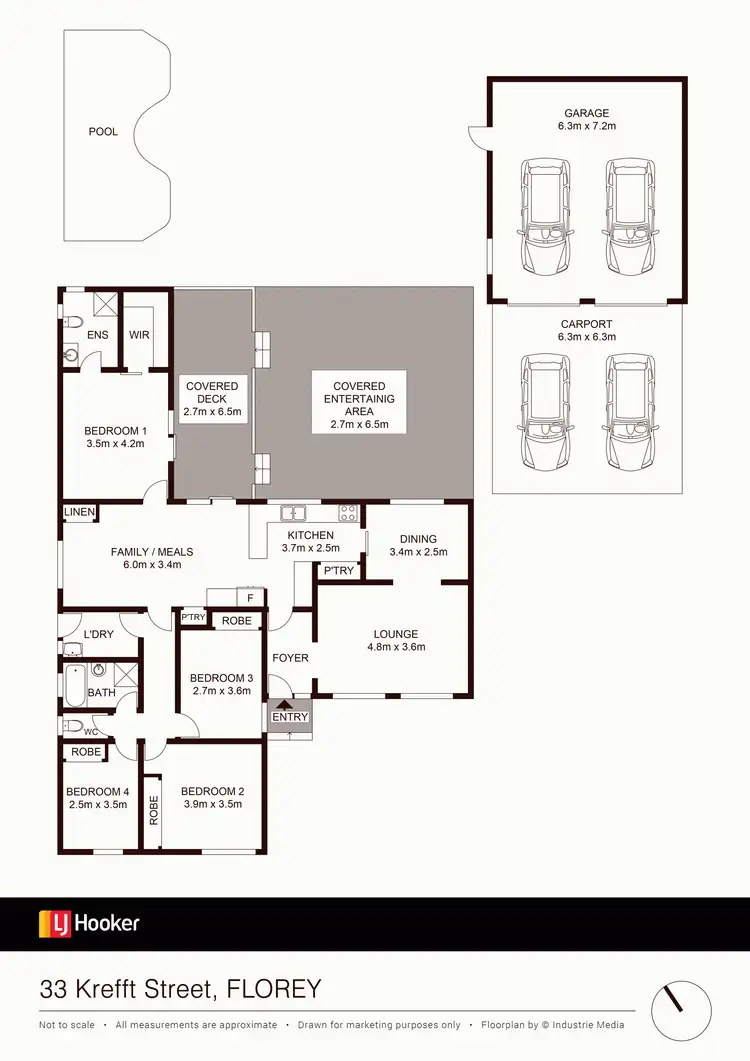 Floorplan of Homely house listing, 33 Krefft Street, Florey ACT 2615