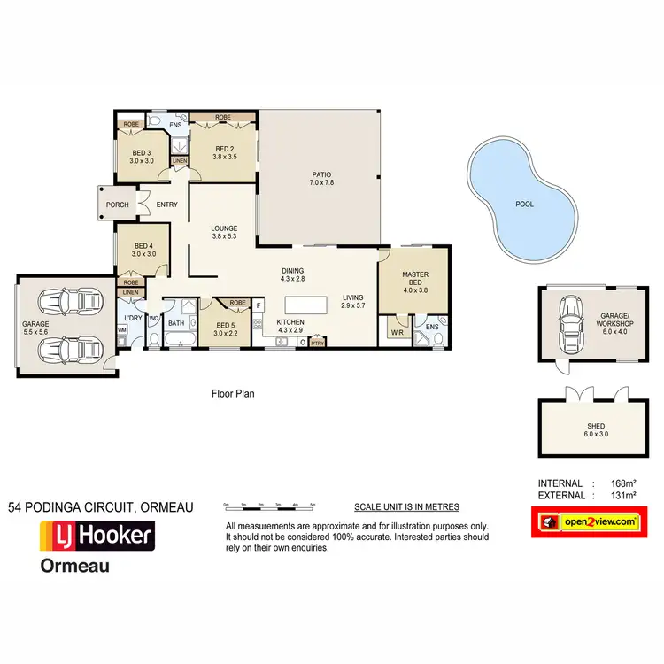 Floorplan of Homely house listing, 54 Podinga Circuit, Ormeau QLD 4208