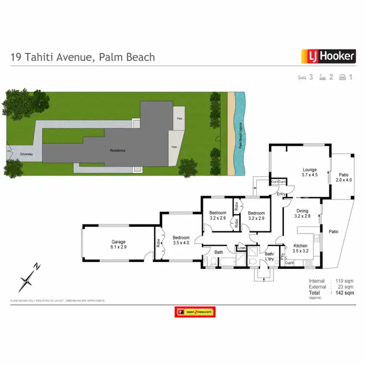 Floorplan of Homely house listing, 19 Tahiti Avenue, Palm Beach QLD 4221