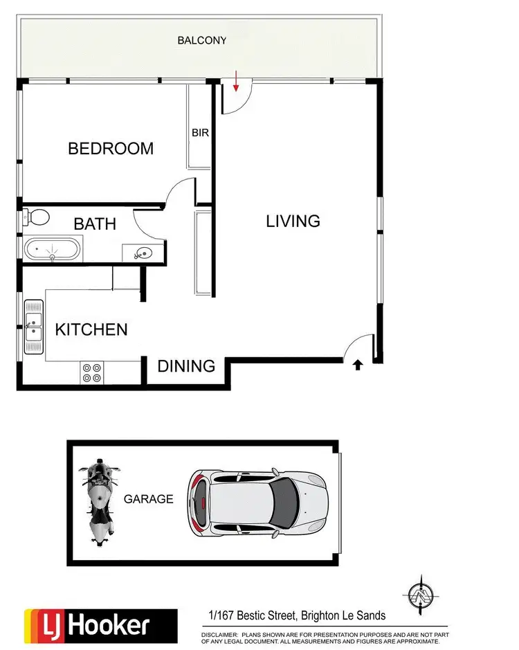 Floorplan of Homely unit listing, 1/167 Bestic Street, Brighton-le-sands NSW 2216