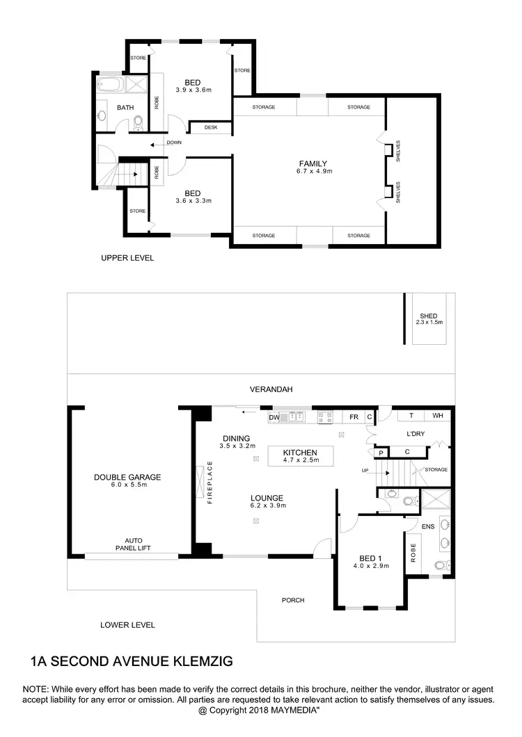 Floorplan of Homely house listing, 1A Second Avenue, Klemzig SA 5087