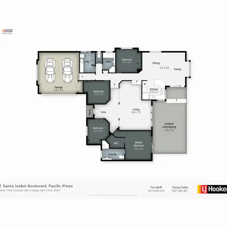 Floorplan of Homely house listing, 41 Santa Isobel Boulevard, Pacific Pines QLD 4211