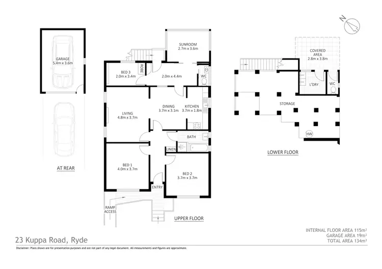 Floorplan of Homely house listing, 23 Kuppa Road, Ryde NSW 2112