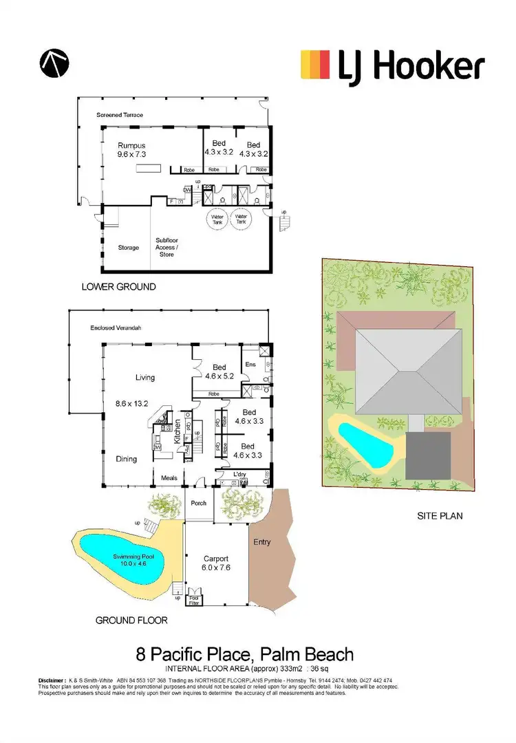 Floorplan of Homely house listing, 8 Pacific Place, Palm Beach NSW 2108