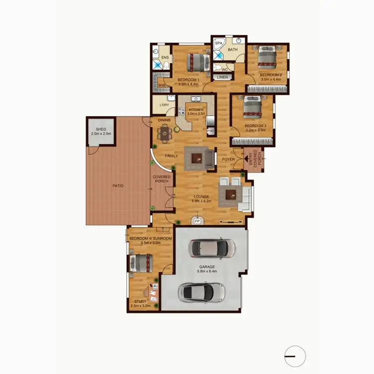 Floorplan of Homely house listing, 19 McNicoll Street, Hughes ACT 2605