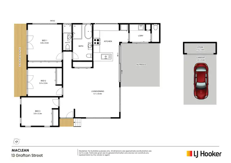 Floorplan of Homely house listing, 13 Grafton Street, Maclean NSW 2463