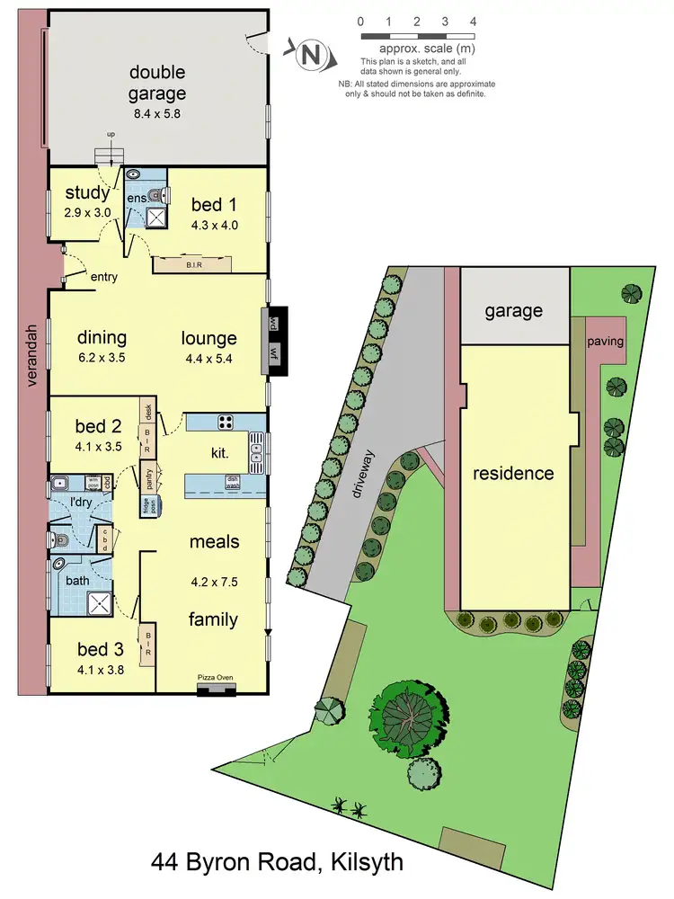 Floorplan of Homely house listing, 44 Byron Road, Kilsyth VIC 3137