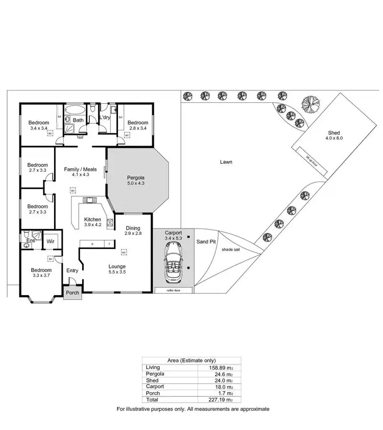 Floorplan of Homely house listing, 8 Carnation Court, Parafield Gardens SA 5107