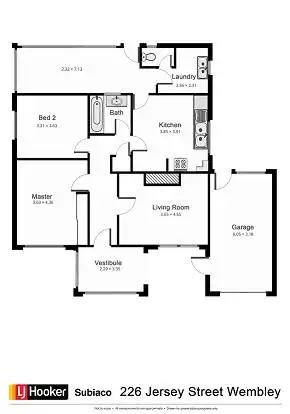 Floorplan of Homely house listing, 226 Jersey Street, Wembley WA 6014