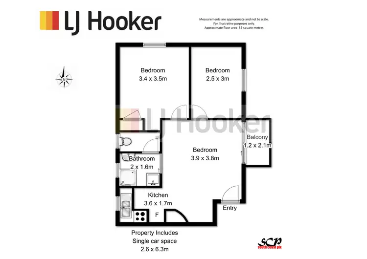 Floorplan of Homely unit listing, 11/54 Beach Road, Batemans Bay NSW 2536