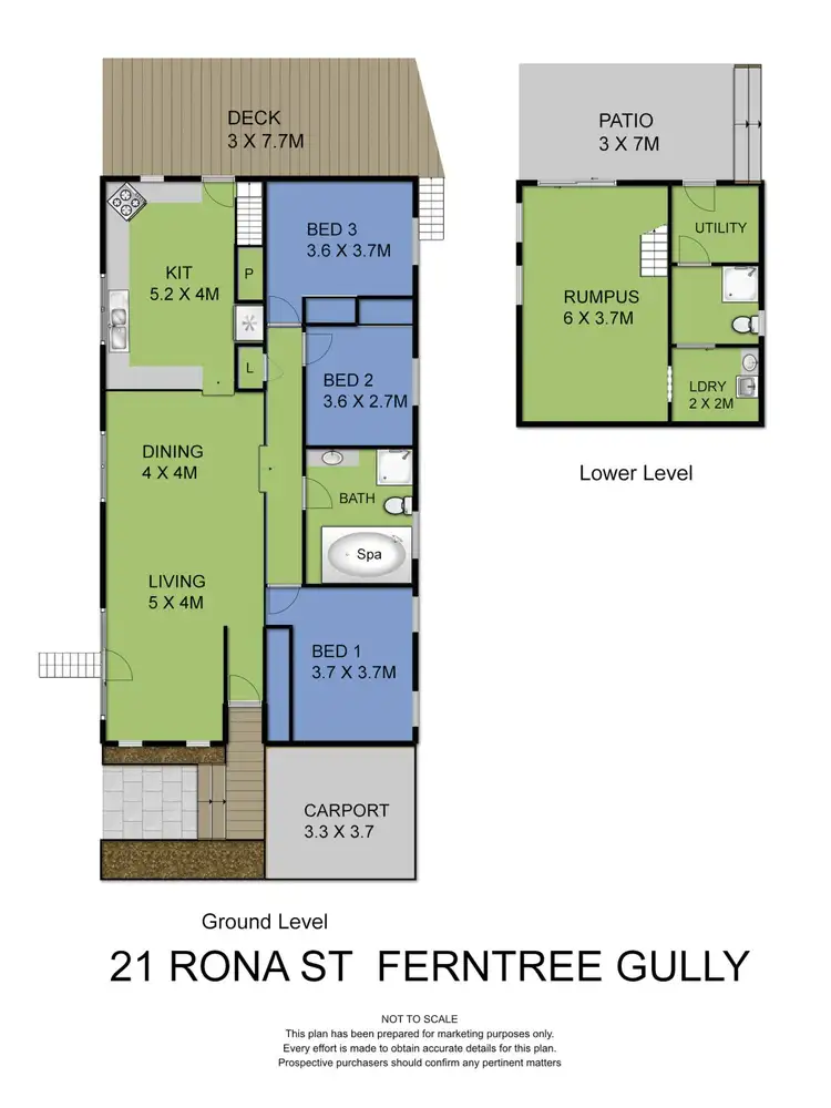 Floorplan of Homely house listing, 21 Rona Street, Ferntree Gully VIC 3156