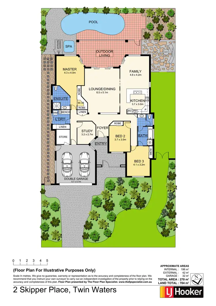 Floorplan of Homely house listing, 2 Skipper Place, Twin Waters QLD 4564