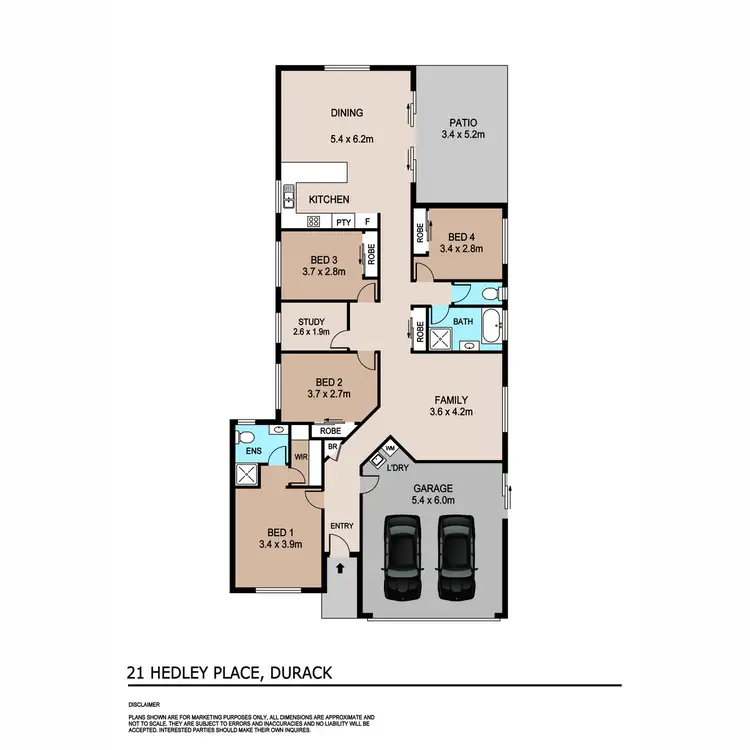 Floorplan of Homely house listing, 21 Hedley Place, Durack NT 830