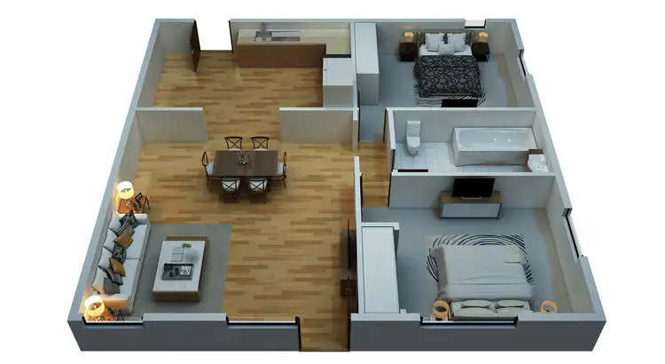 Floorplan of Homely unit listing, Unit 2/42 First Street, Clayton South VIC 3169