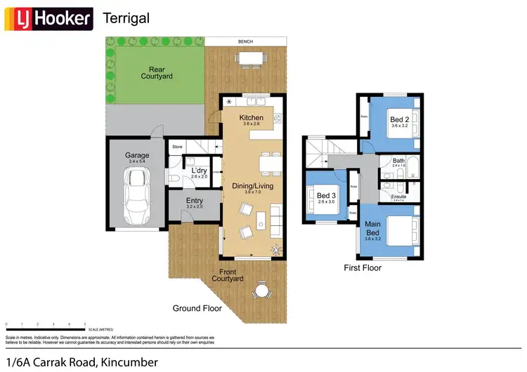 Floorplan of Homely townhouse listing, 1/6A Carrak Road, Kincumber NSW 2251