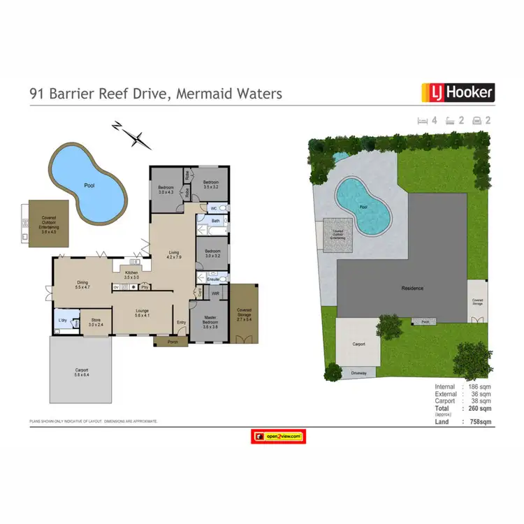 Floorplan of Homely house listing, 91 Barrier Reef Drive, Mermaid Waters QLD 4218