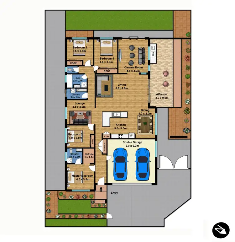 Floorplan of Homely house listing, 42 Willmington Loop, Oran Park NSW 2570