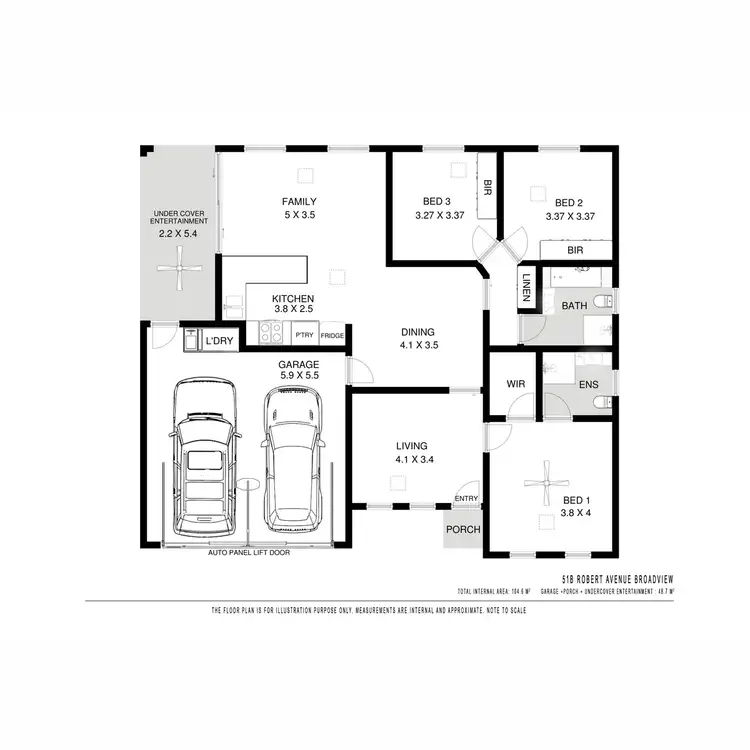 Floorplan of Homely house listing, 51B Robert Avenue, Broadview SA 5083