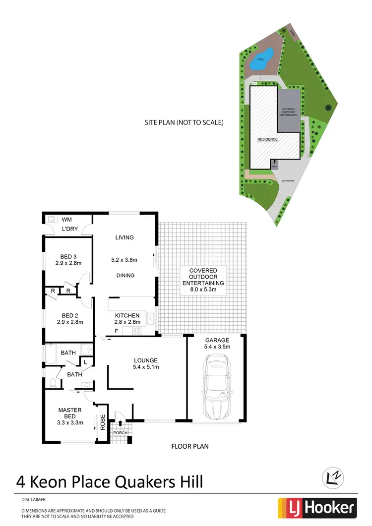 Floorplan of Homely house listing, 4 Keon Place, Quakers Hill NSW 2763