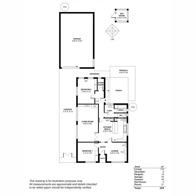 Floorplan of Homely house listing, 7 Sheila Street, Rostrevor SA 5073