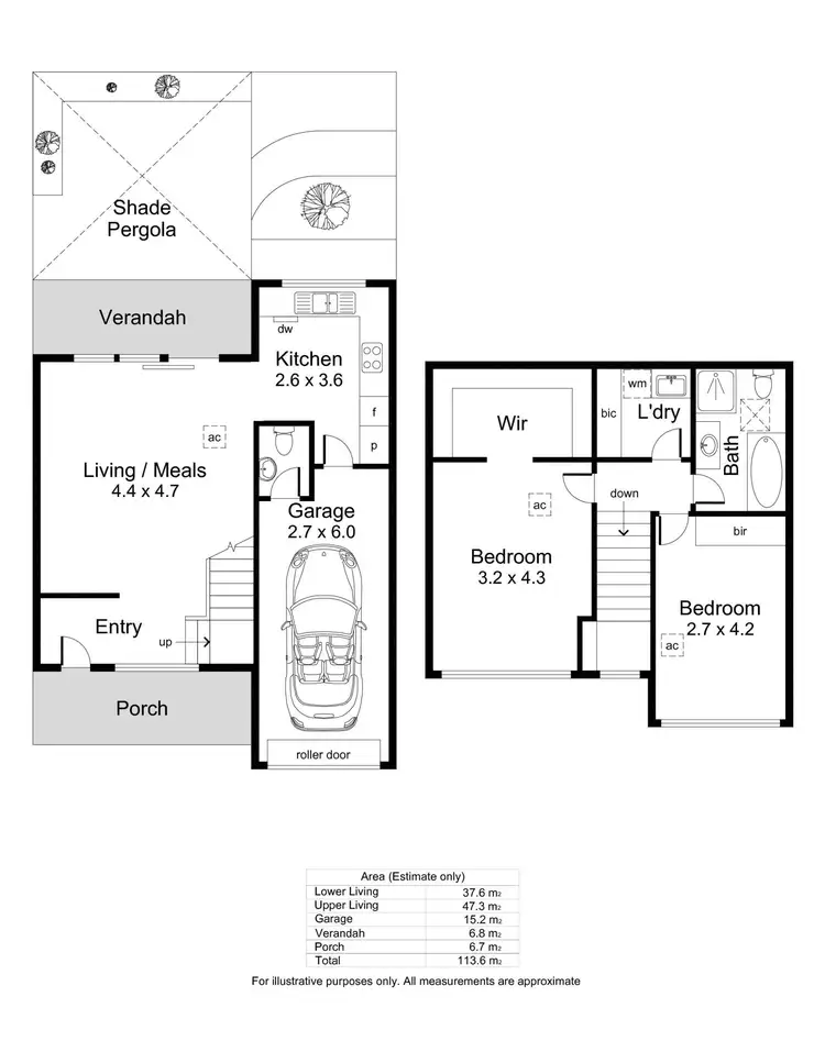 Floorplan of Homely townhouse listing, 3/2-4 Sandford Street, Kensington Gardens SA 5068