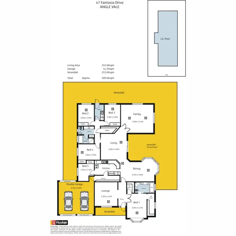 Floorplan of Homely house listing, 47 Fantasia Drive, Angle Vale SA 5117