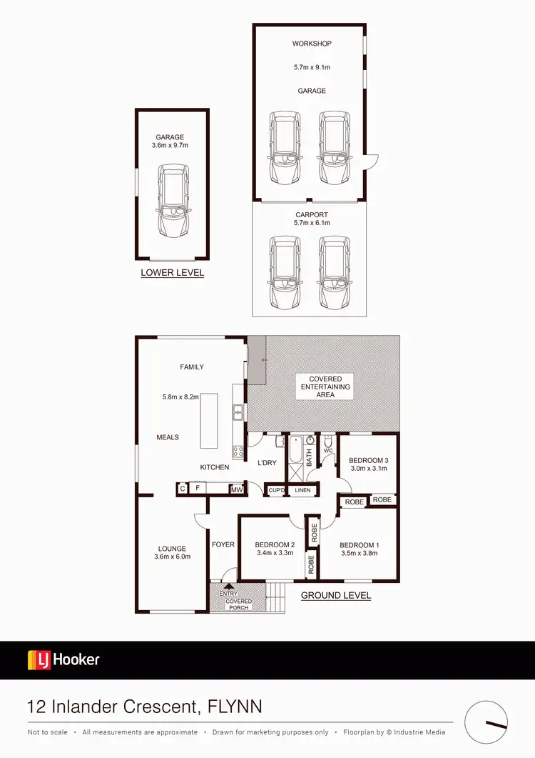 Floorplan of Homely house listing, 12 Inlander Crescent, Flynn ACT 2615