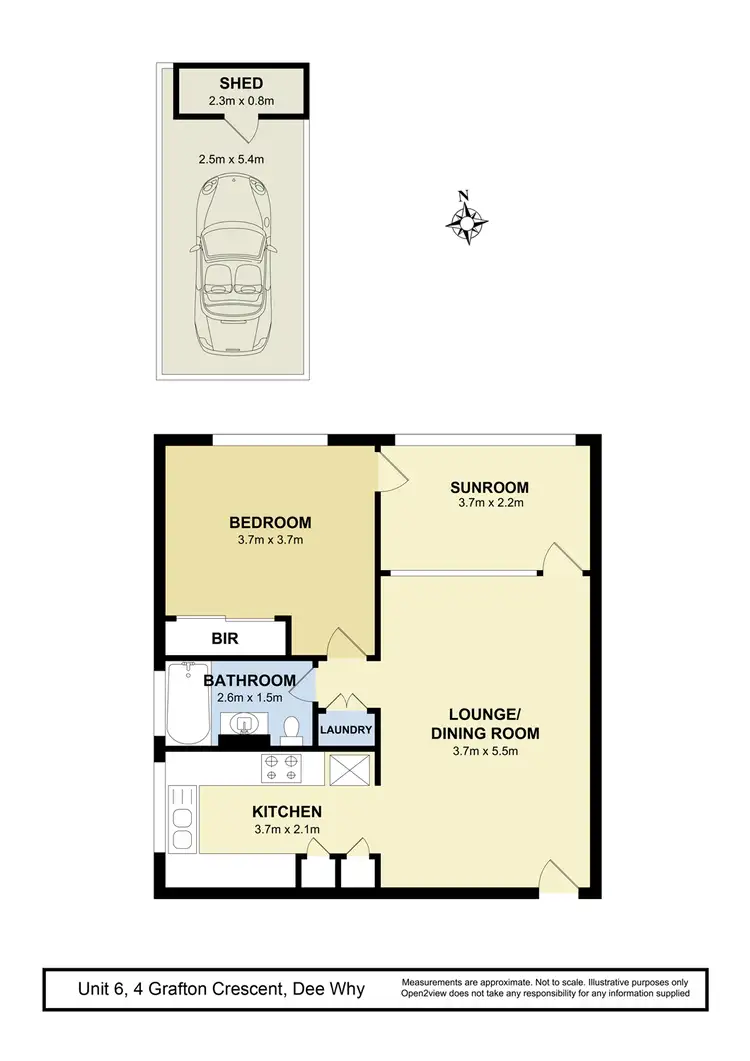 Floorplan of Homely unit listing, 6/4 Grafton Crescent, Dee Why NSW 2099
