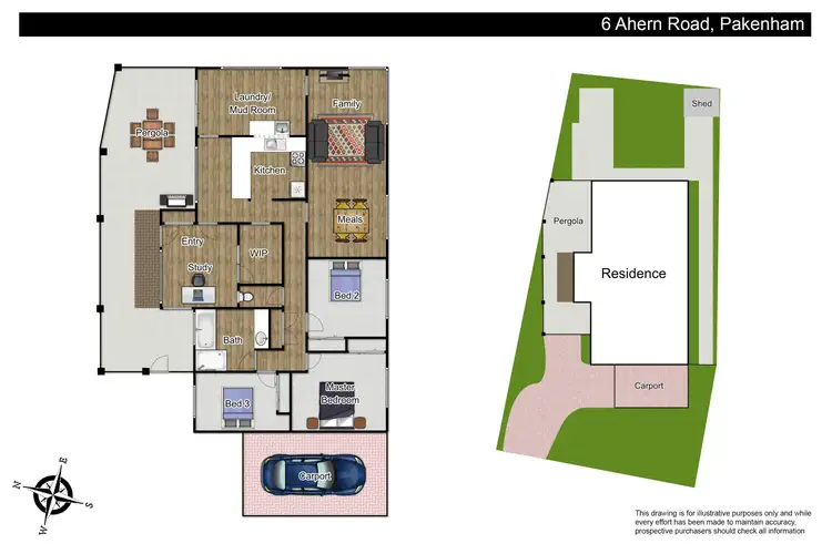Floorplan of Homely house listing, 6 Ahern Road, Pakenham VIC 3810