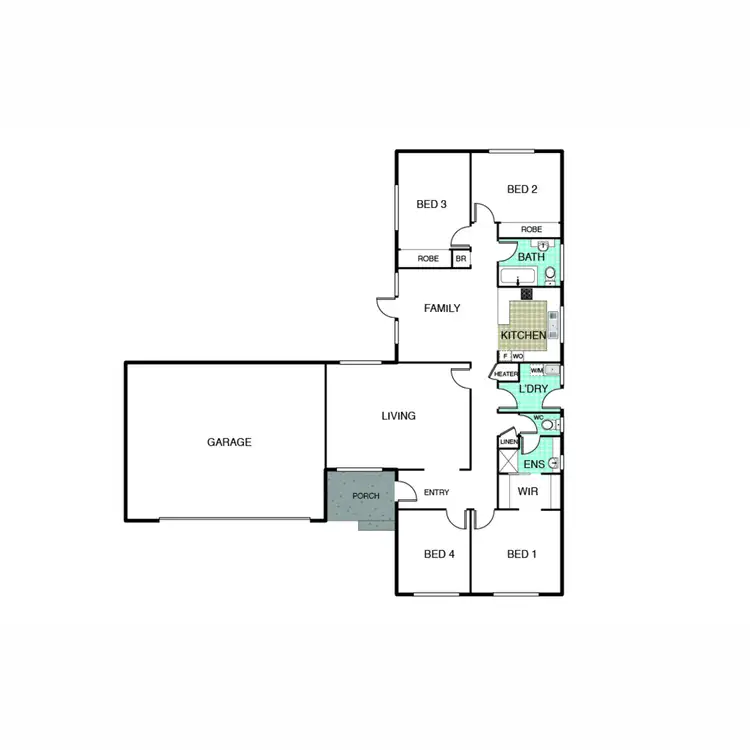 Floorplan of Homely house listing, 4 Beach Place, Holt ACT 2615