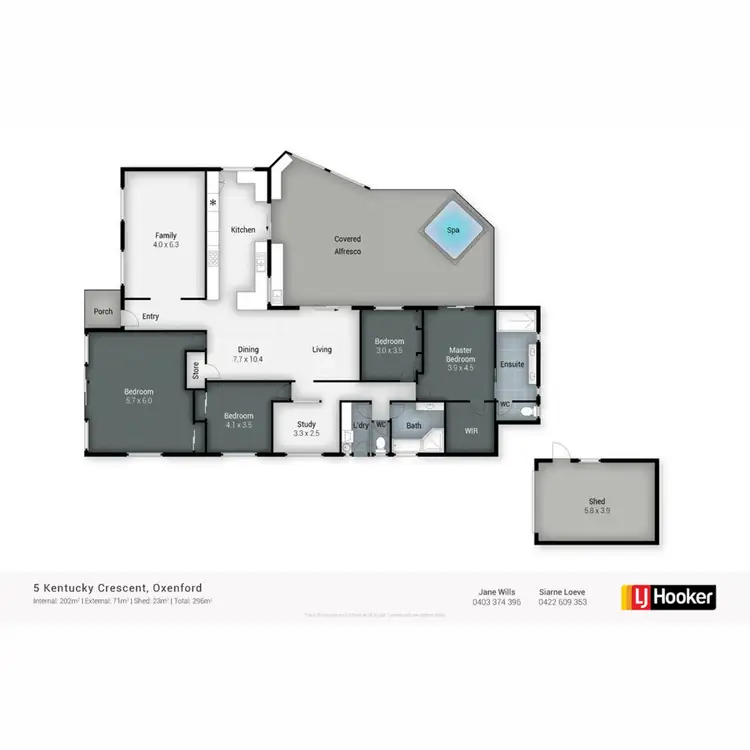 Floorplan of Homely house listing, 5 Kentucky Crescent, Oxenford QLD 4210
