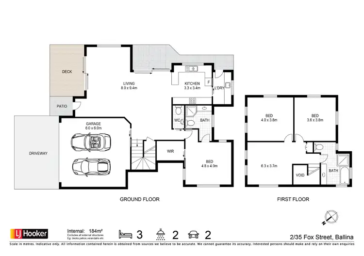 Floorplan of Homely townhouse listing, 8 Hamilton Lane, Ballina NSW 2478