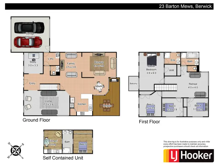 Floorplan of Homely house listing, 23 Barton Mews, Berwick VIC 3806