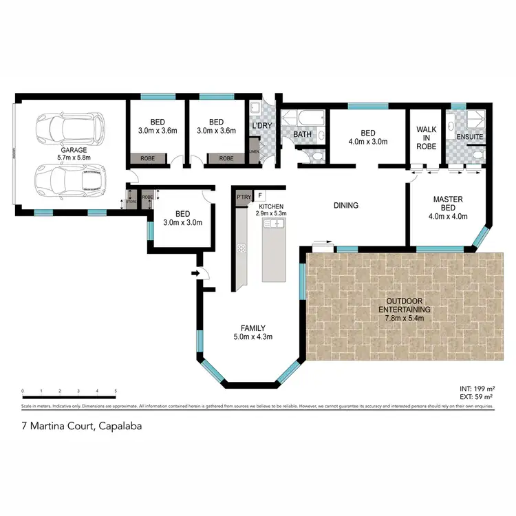 Floorplan of Homely house listing, 7 Martina Court, Capalaba QLD 4157