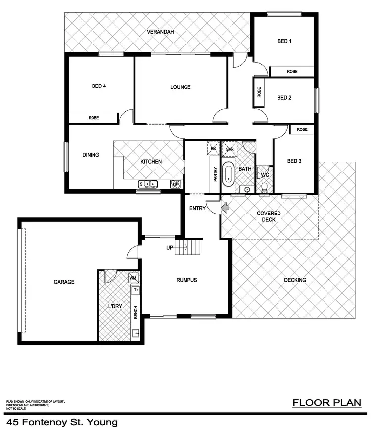 Floorplan of Homely land listing, 45 Fontenoy Street, Young NSW 2594