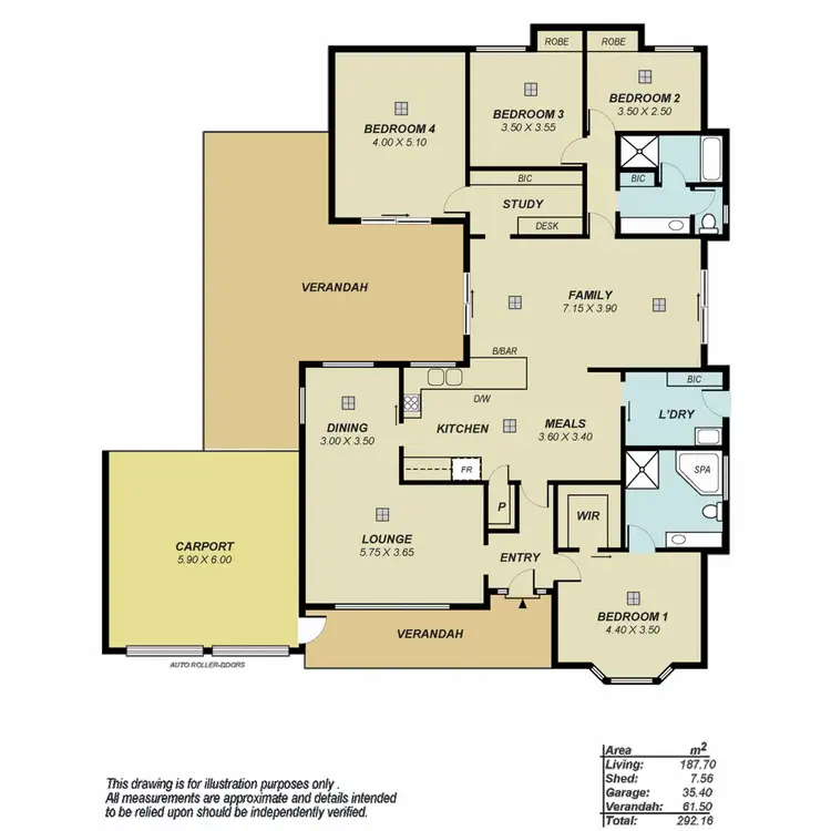 Floorplan of Homely house listing, 4 Campbell Court, Greenwith SA 5125