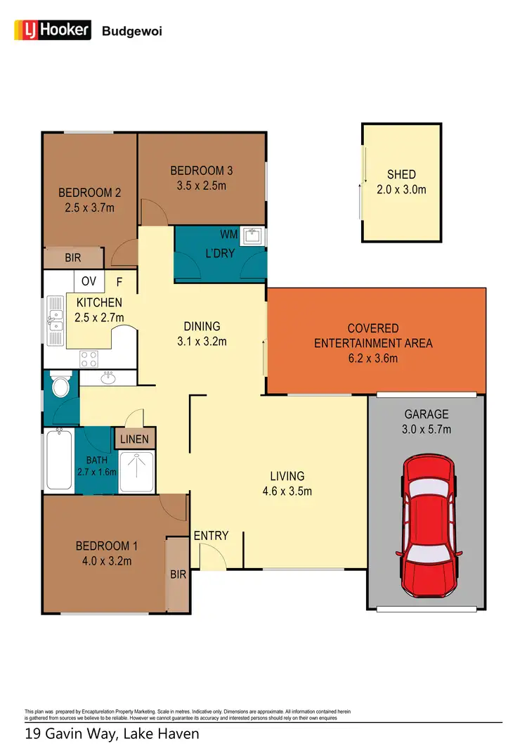 Floorplan of Homely house listing, 19 Gavin Way, Lake Haven NSW 2263