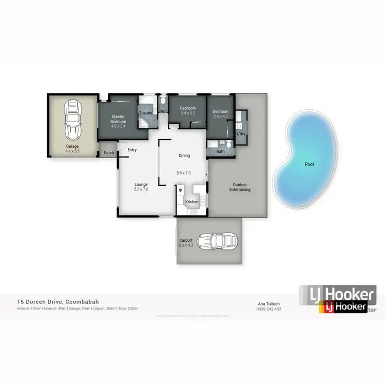 Floorplan of Homely house listing, 15 Doreen Drive, Coombabah QLD 4216