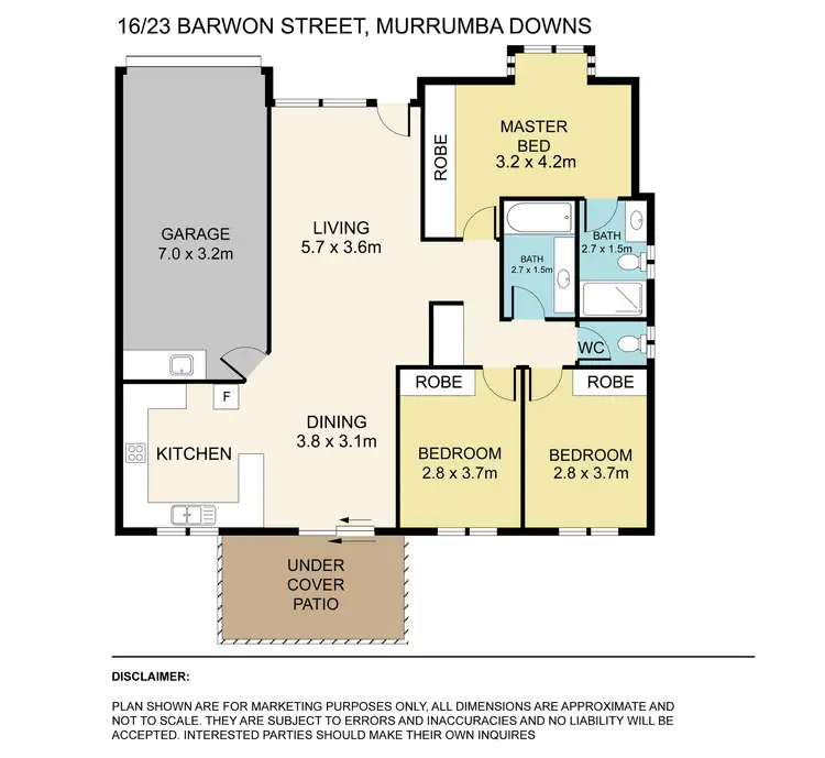 Floorplan of Homely unit listing, 16/23 Barwon Street, Murrumba Downs QLD 4503