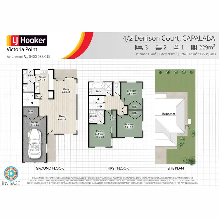 Floorplan of Homely townhouse listing, 4/2 Denison Court, Capalaba QLD 4157