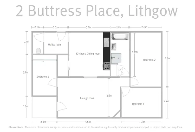 Floorplan of Homely house listing, 2 Buttress Place, Lithgow NSW 2790