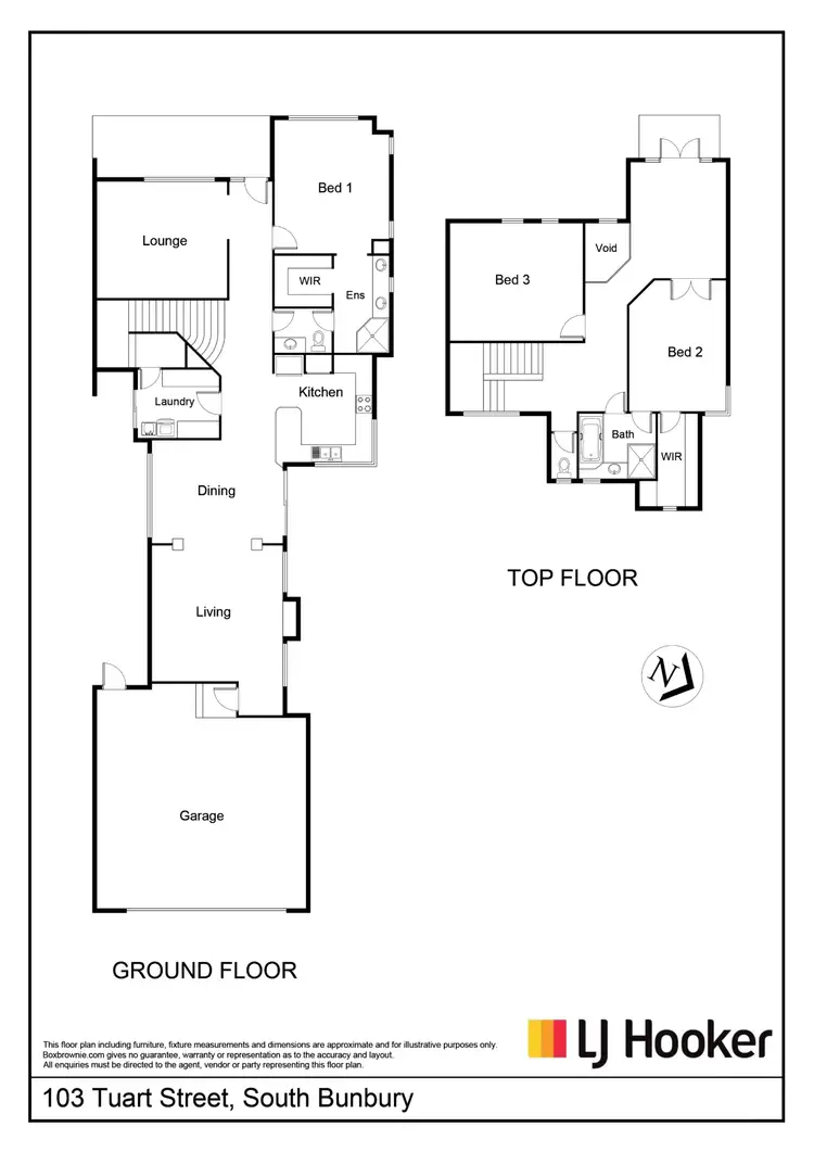 Floorplan of Homely house listing, 103 Tuart Street, South Bunbury WA 6230