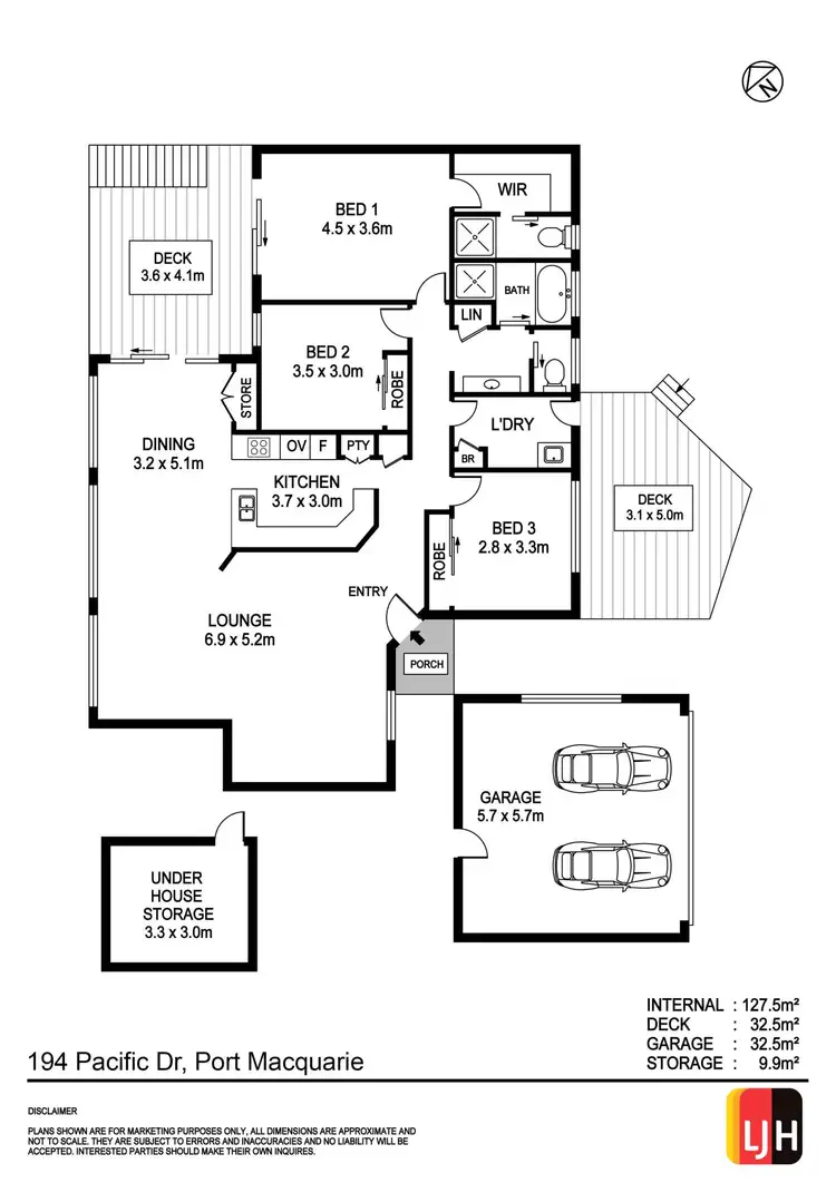 Floorplan of Homely house listing, 194 Pacific Drive, Port Macquarie NSW 2444