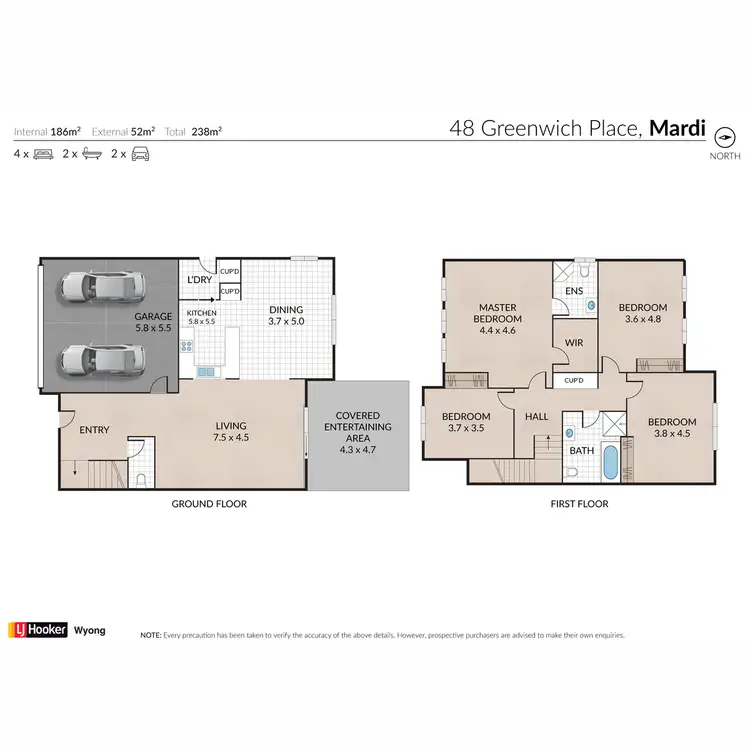 Floorplan of Homely house listing, 48 Greenwich Place, Mardi NSW 2259